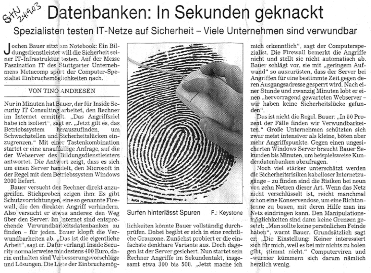 Artikel aus Stuttgarter Nachrichten